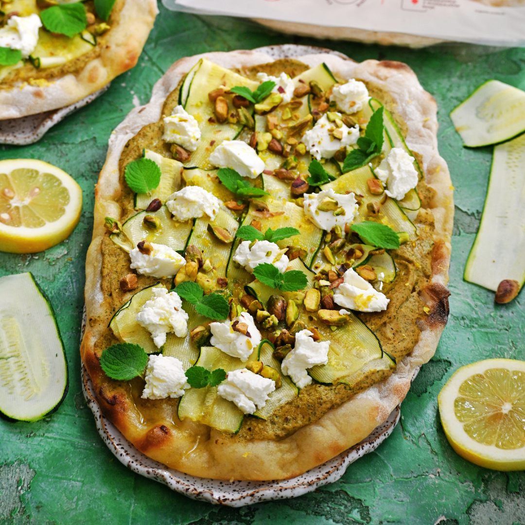 Pinsa z kremem z cukiini